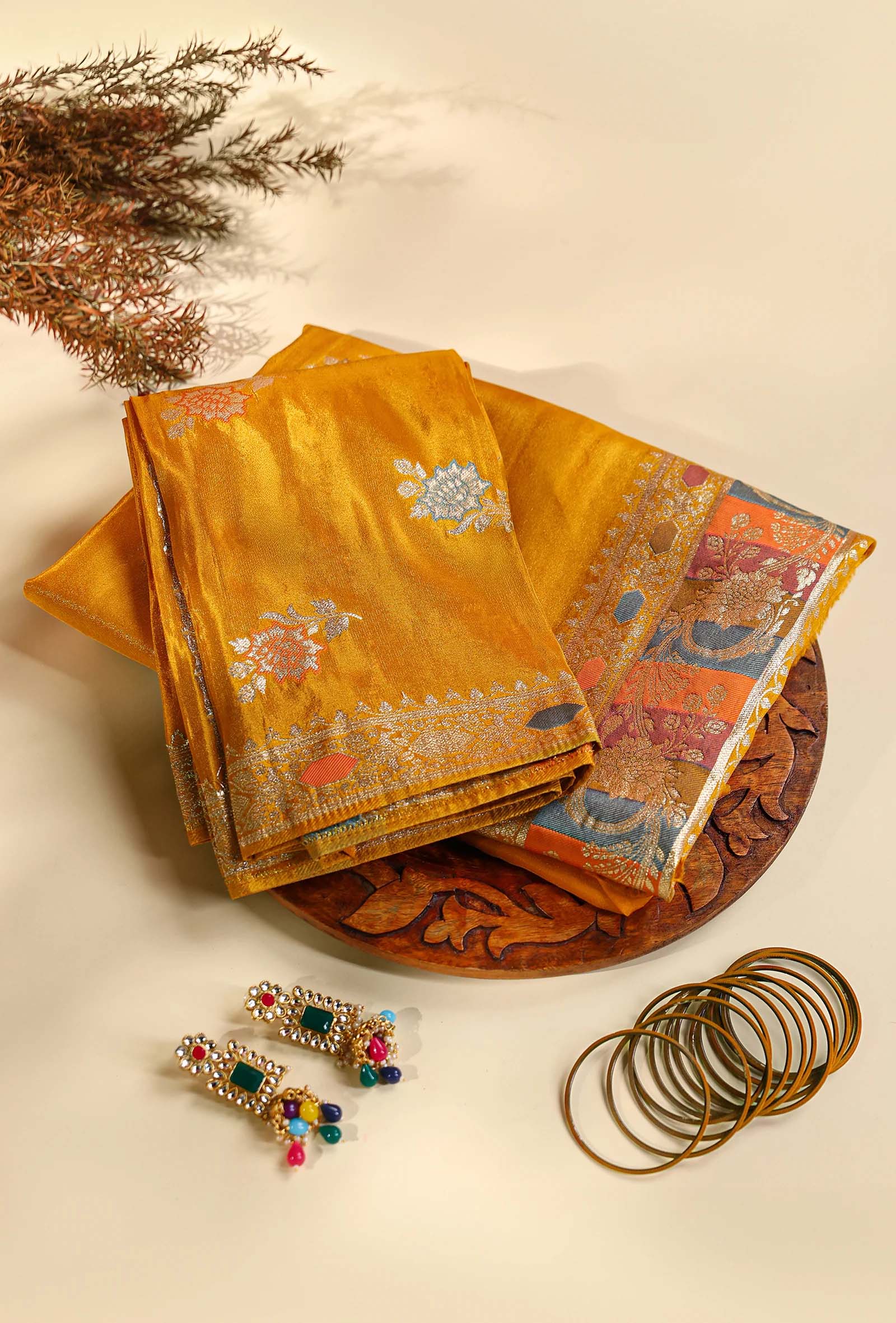 Embroidered Kurta Set with Artisanal Yoke