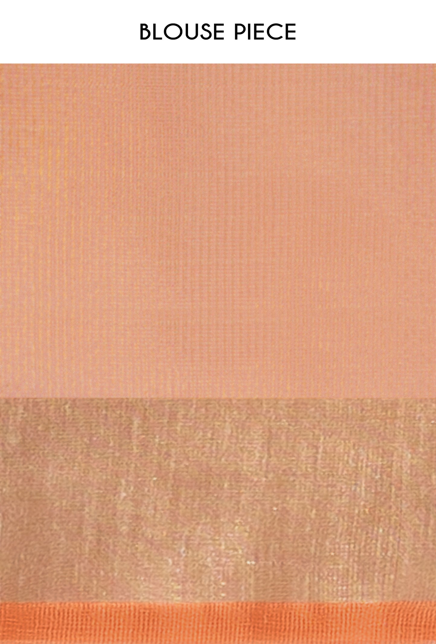 Khadi Tissue Saree in Coral Pink