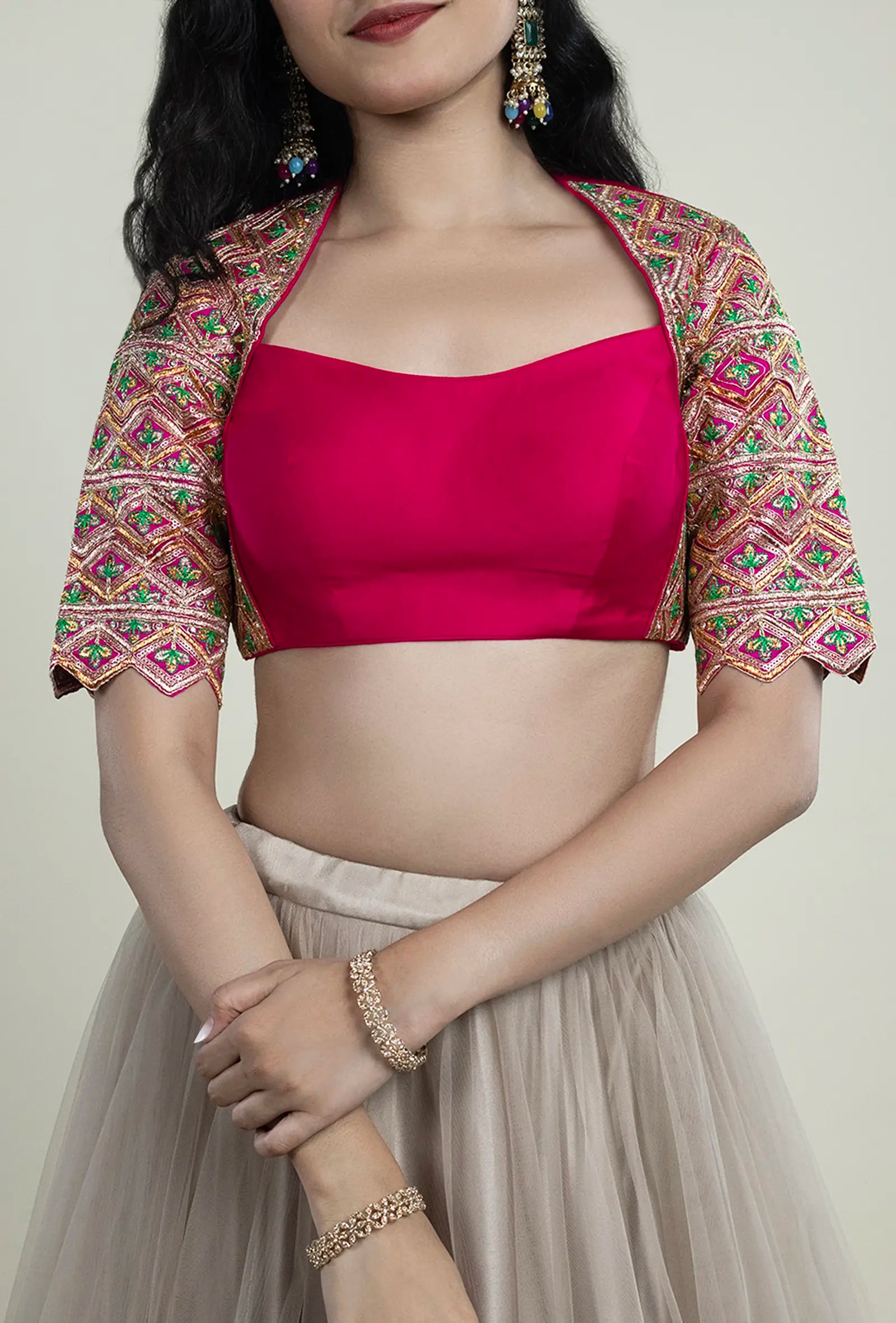 TJBL00046_2 Pink Blouse