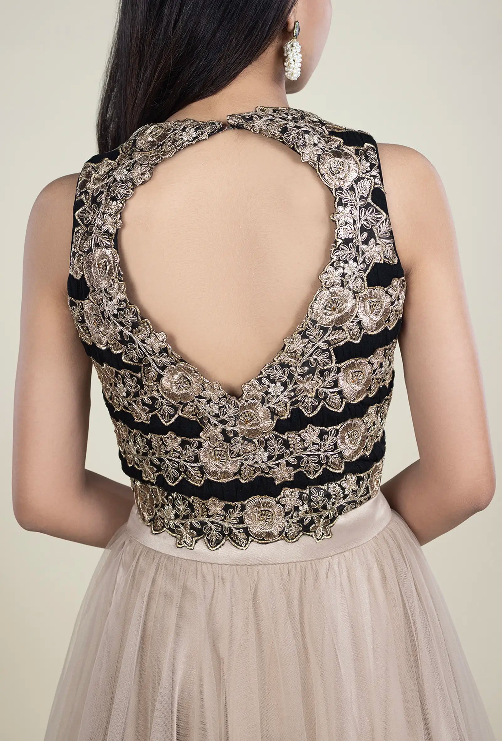 TJBL00056-2 Black Blouse