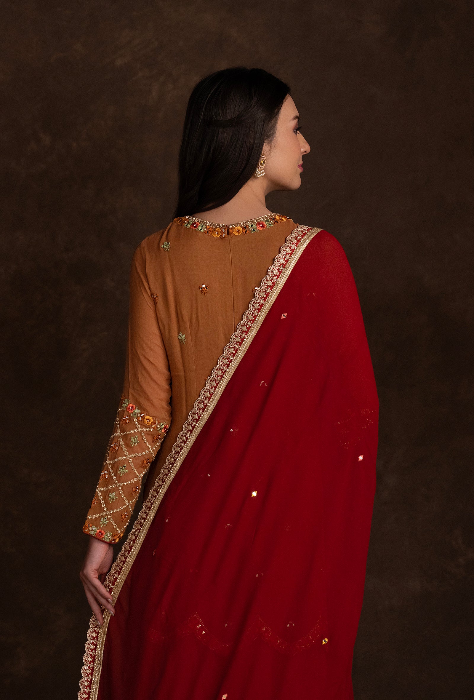 TJPC0065_4 Maroon Suit Set