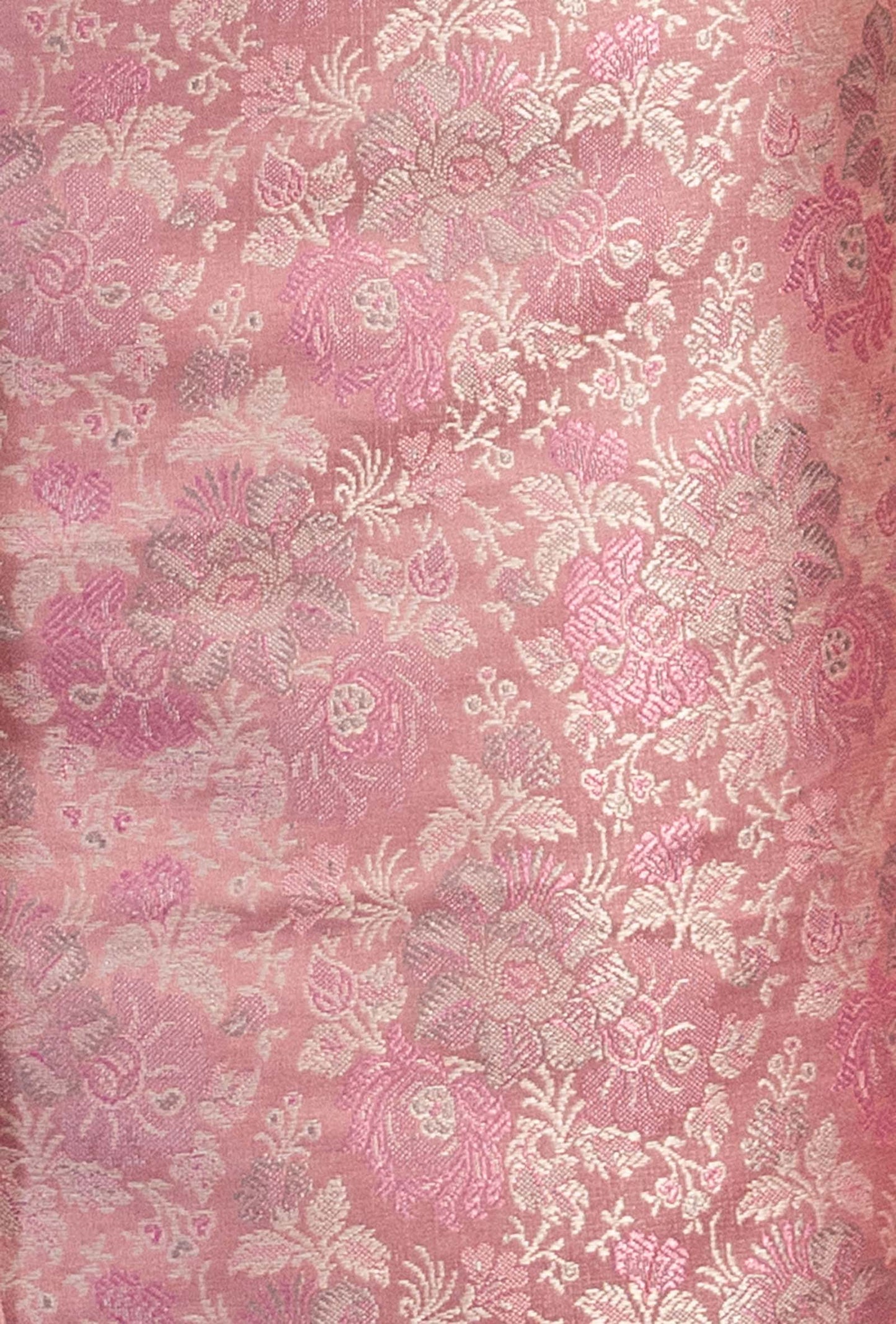 Salmon Pink Modal Silk Suit Piece with Crepe Pant & Chinon Duppatta