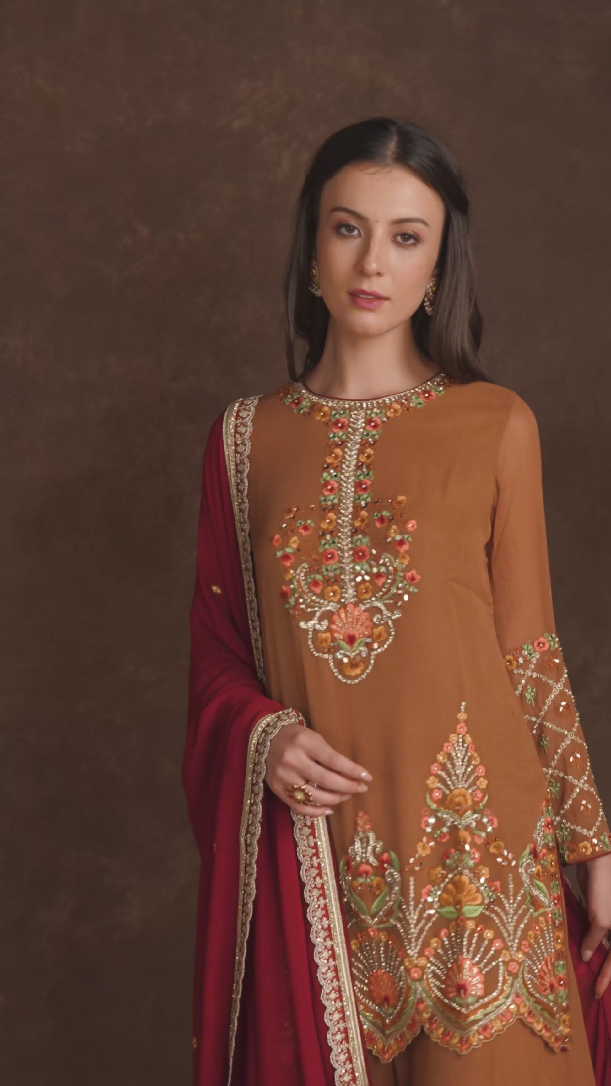 TJPC0065 Maroon Suit Set Video