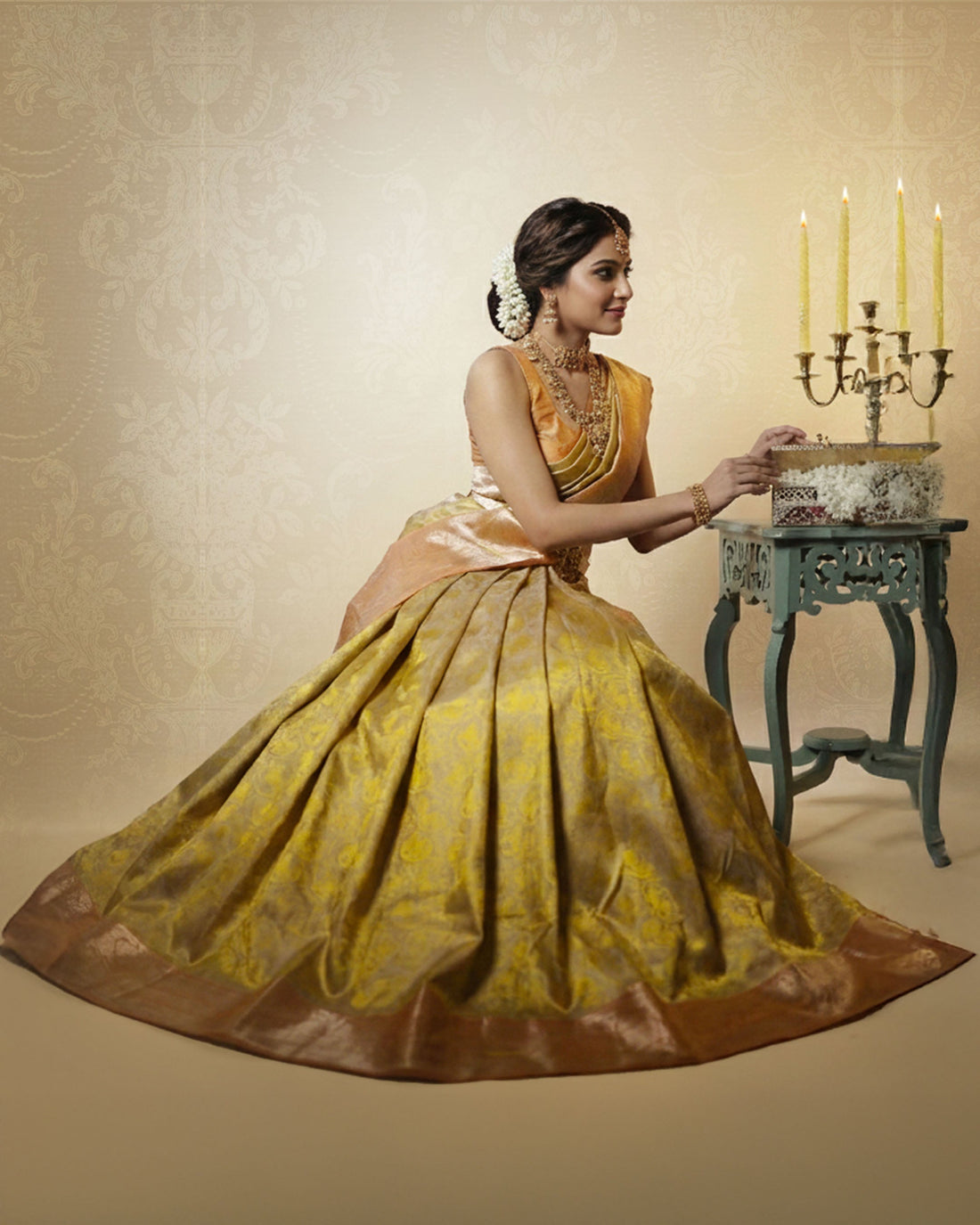 How To Wear Ghagra Style Saree