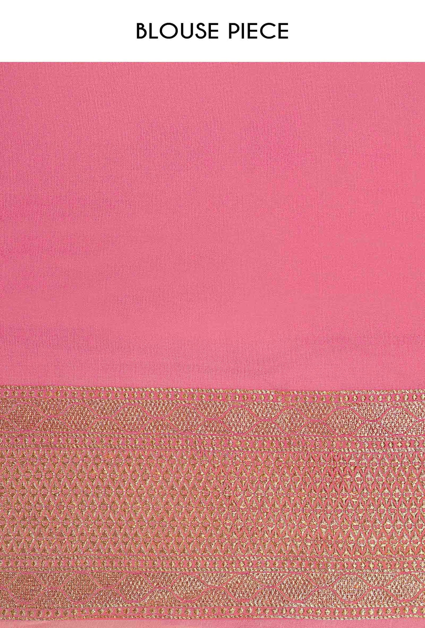 Lehriya Saree In Khadi Chiffon In Light Pink With Pastel Stripes