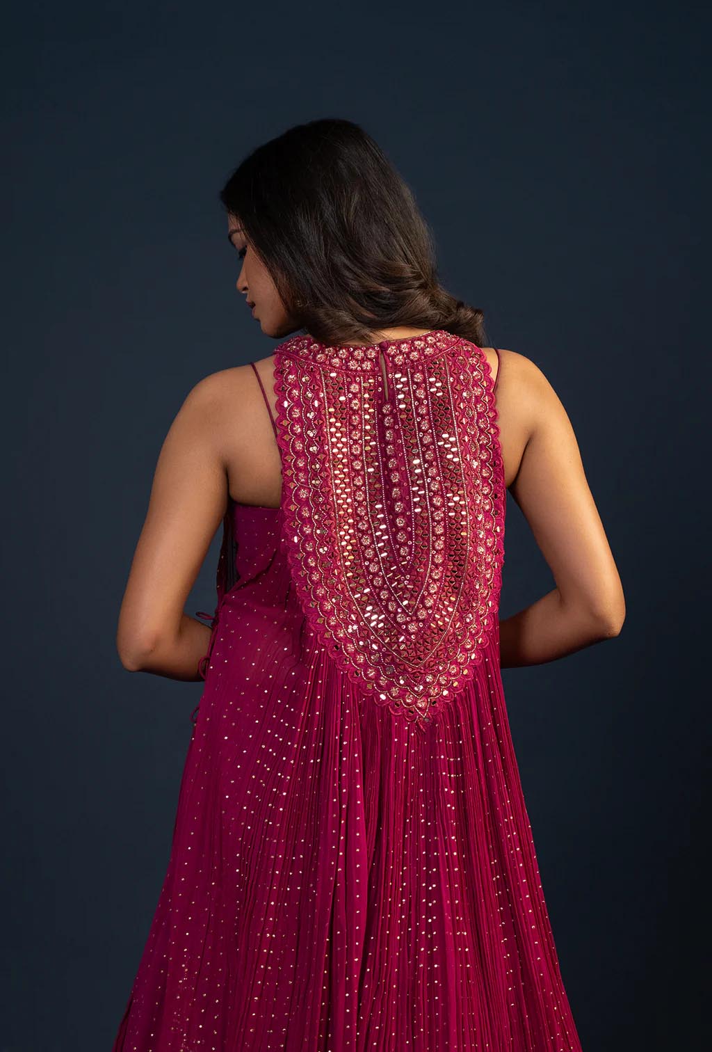 Aria Rani Pink Jacket Lehenga Set