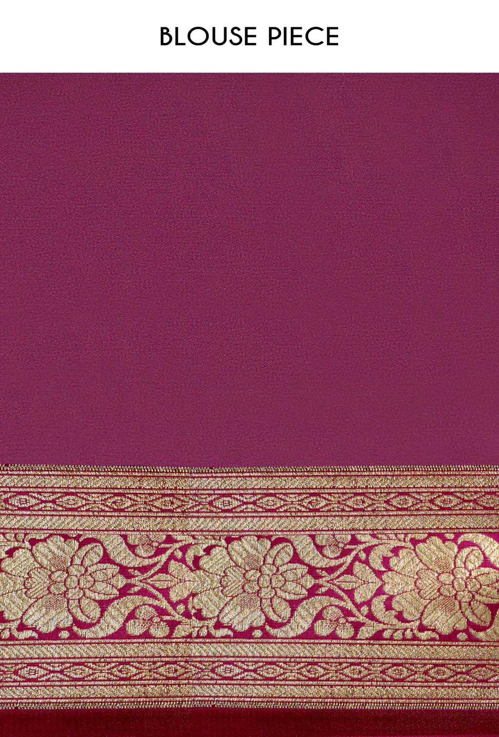 Banarasi Brocade Silk Saree In Rich Purple