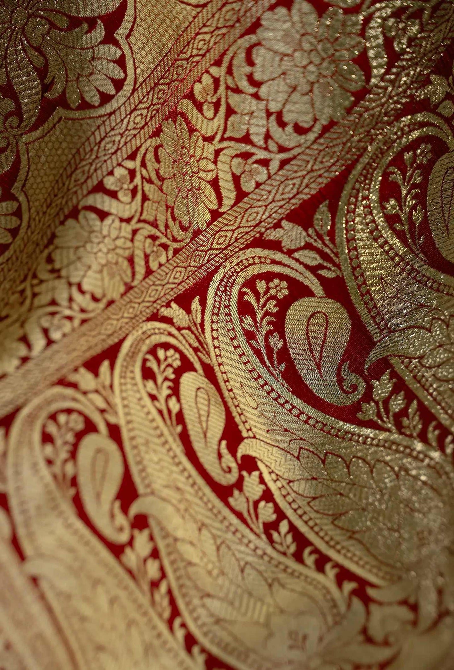 Banarasi Brocade Silk Saree In Rich Purple