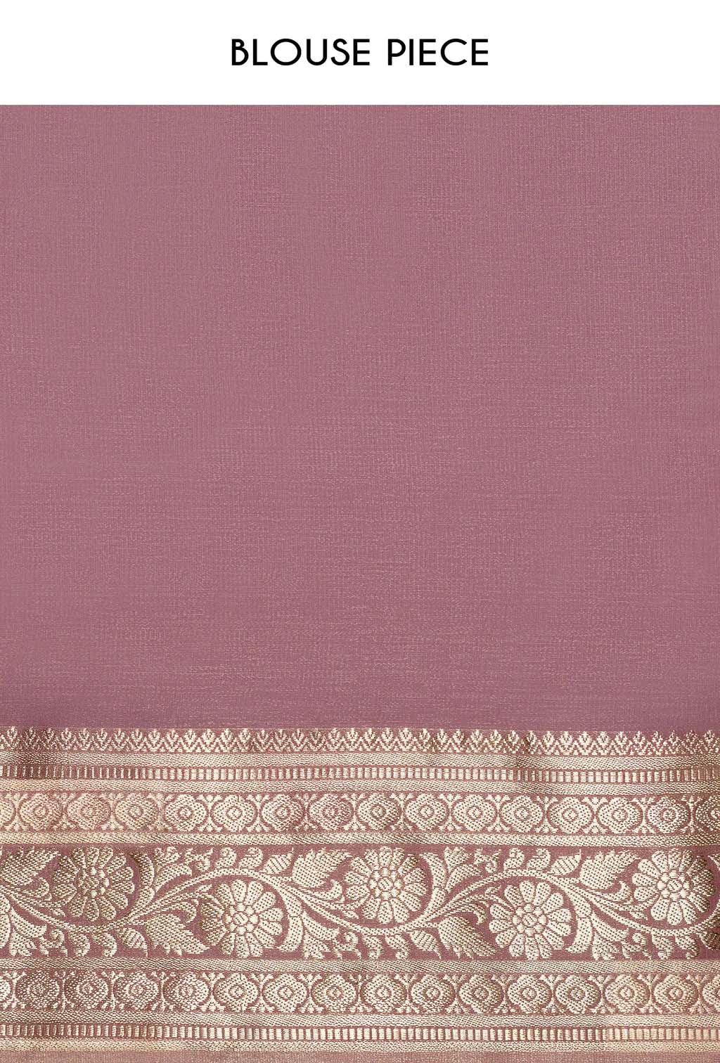 Silk Saree In Dusky Mauve For An Elegant Look