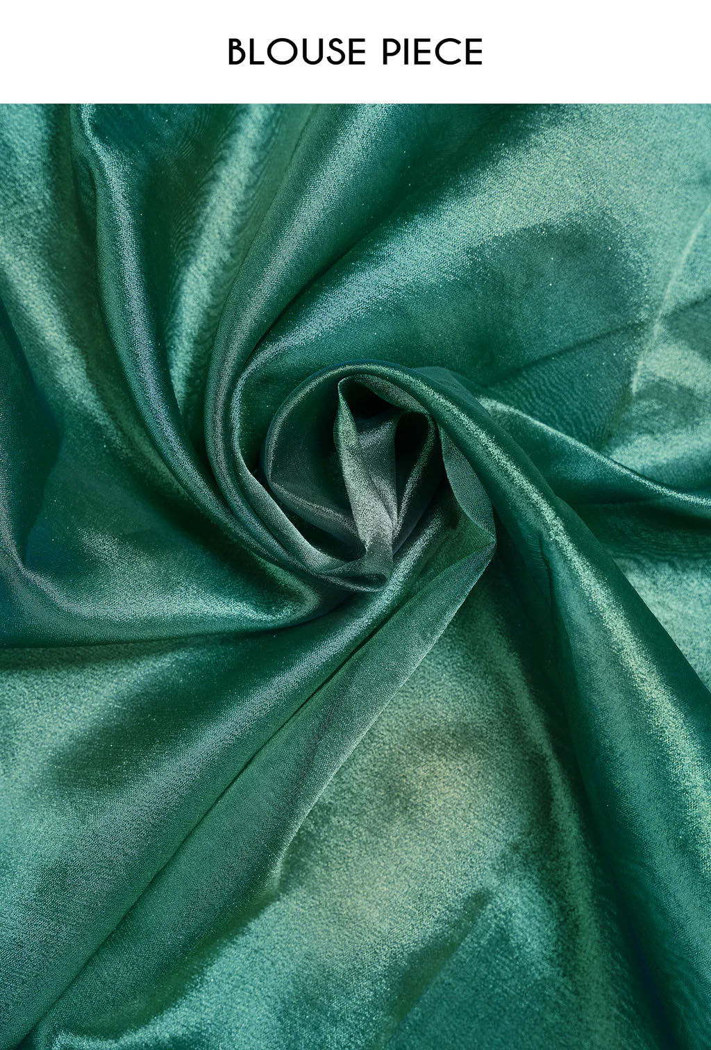 Crushed Tissue Silk Saree In Teal Green For Sophisticated Charm