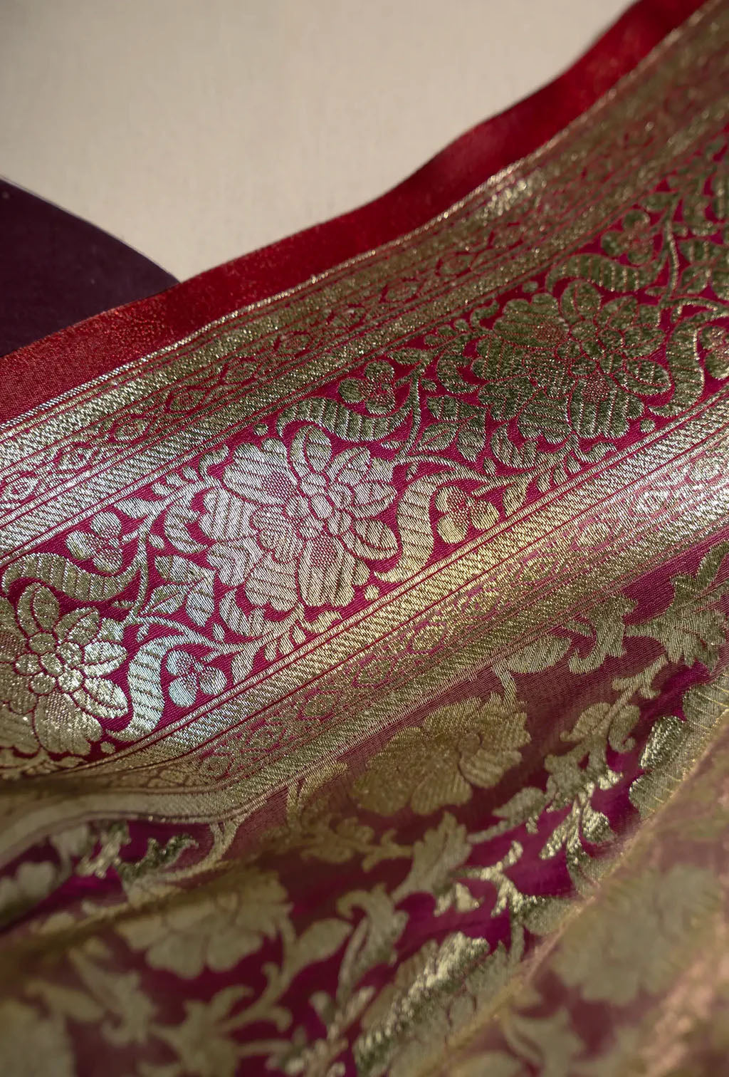 Banarasi Brocade Silk Saree In Rich Purple