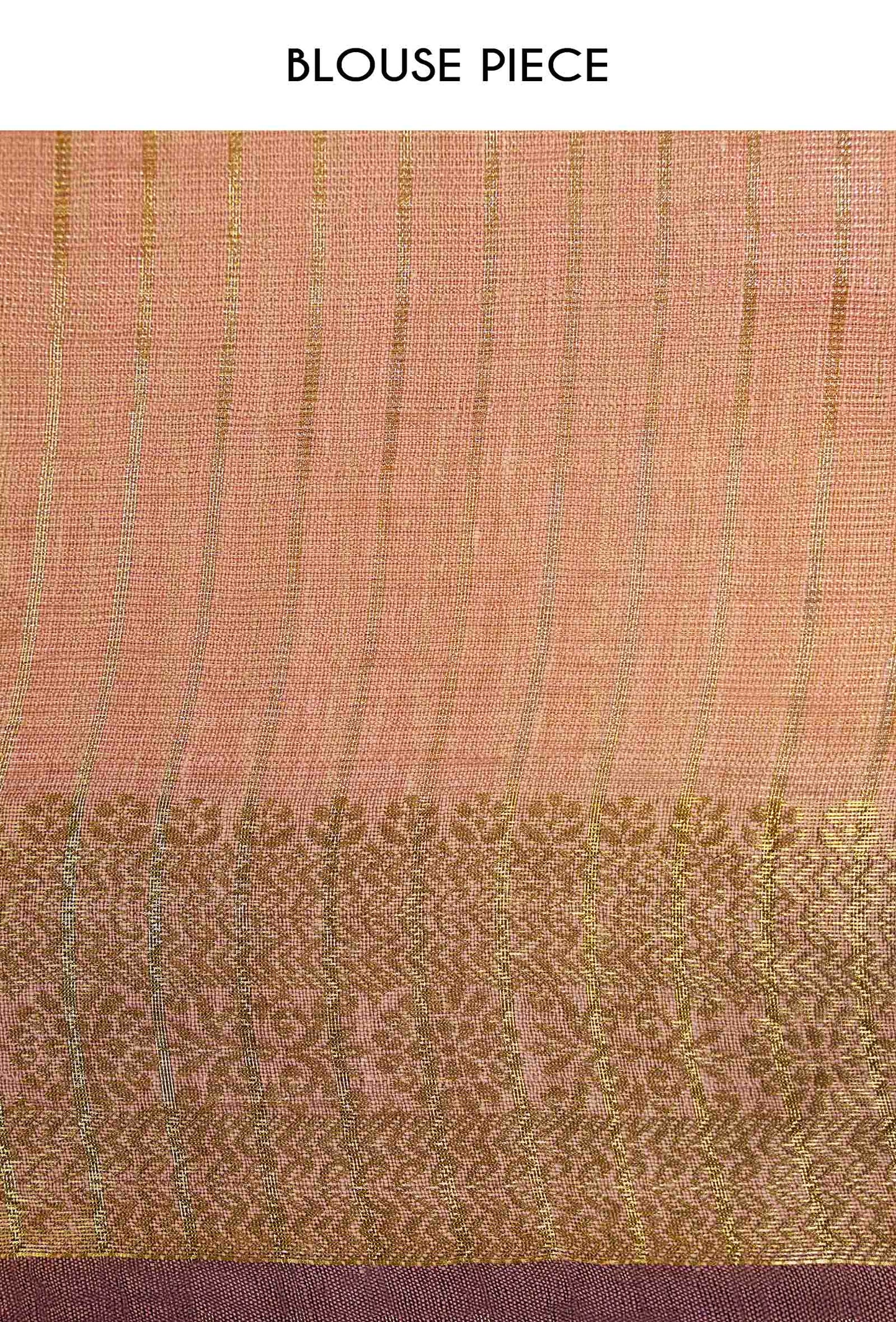 Khadi Organza Saree In Dusty Pink For A Soft And Elegant Look