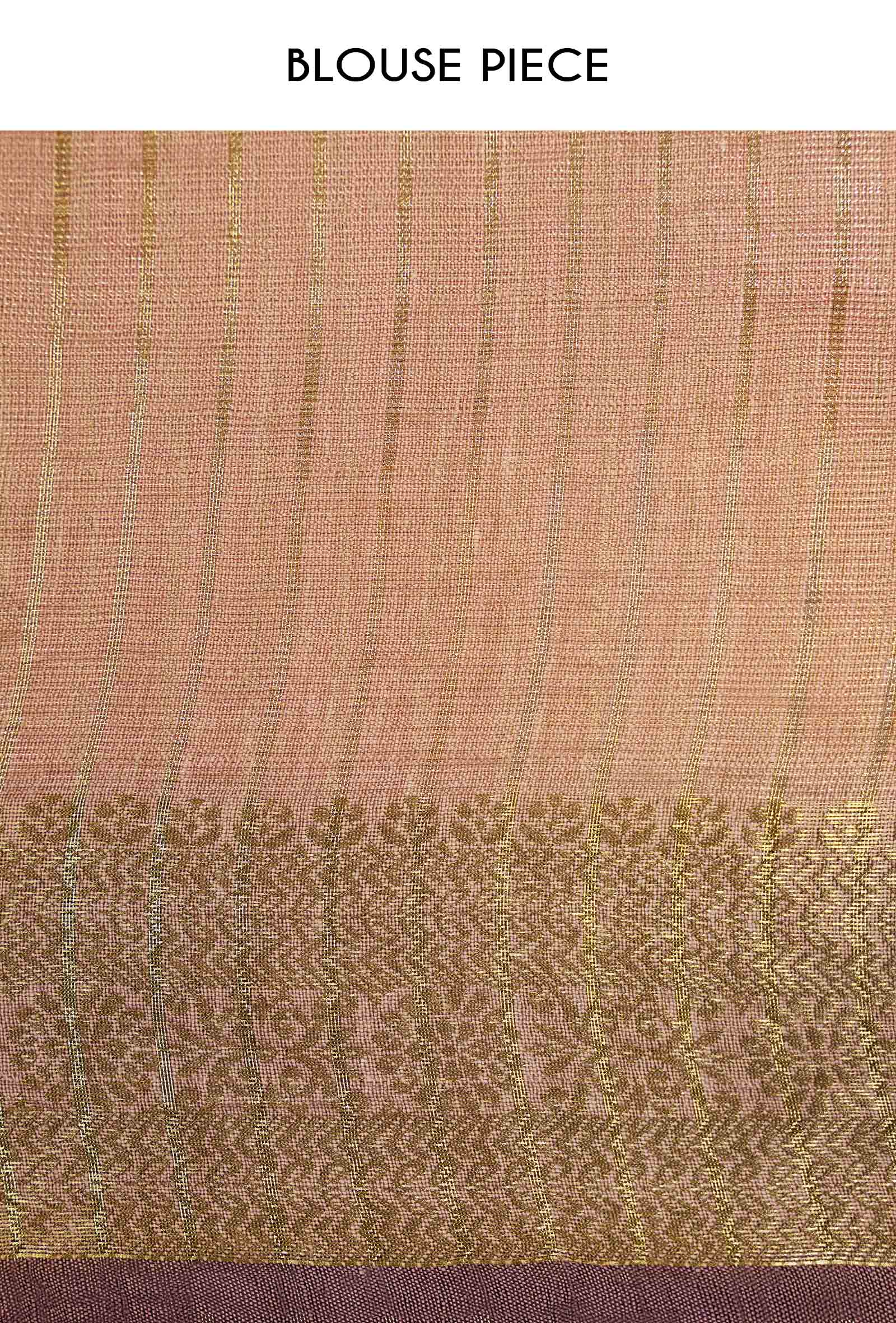 Khadi Organza Saree In Dusty Pink For A Soft And Elegant Look