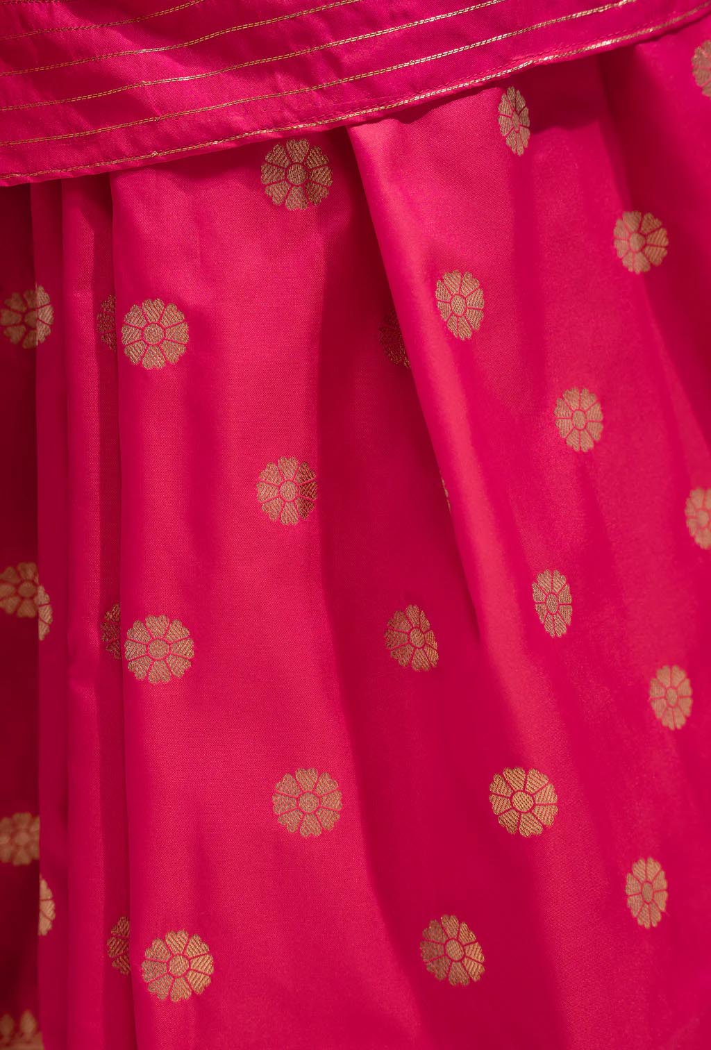 Rani Pink Artisanal Kalamkari Bridal Silk Saree