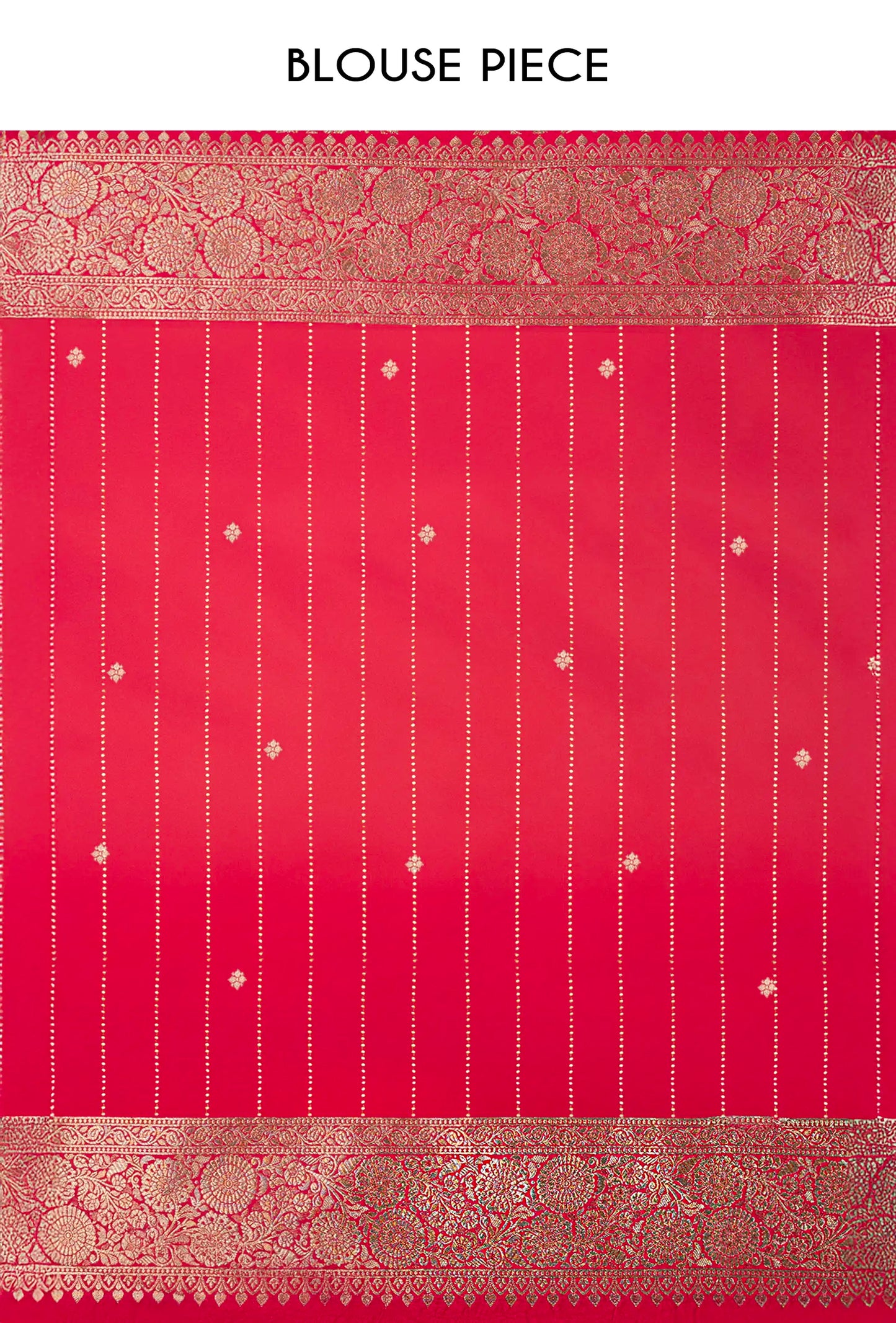 Hot Pink Mashru Silk Saree With Unstitched Blouse