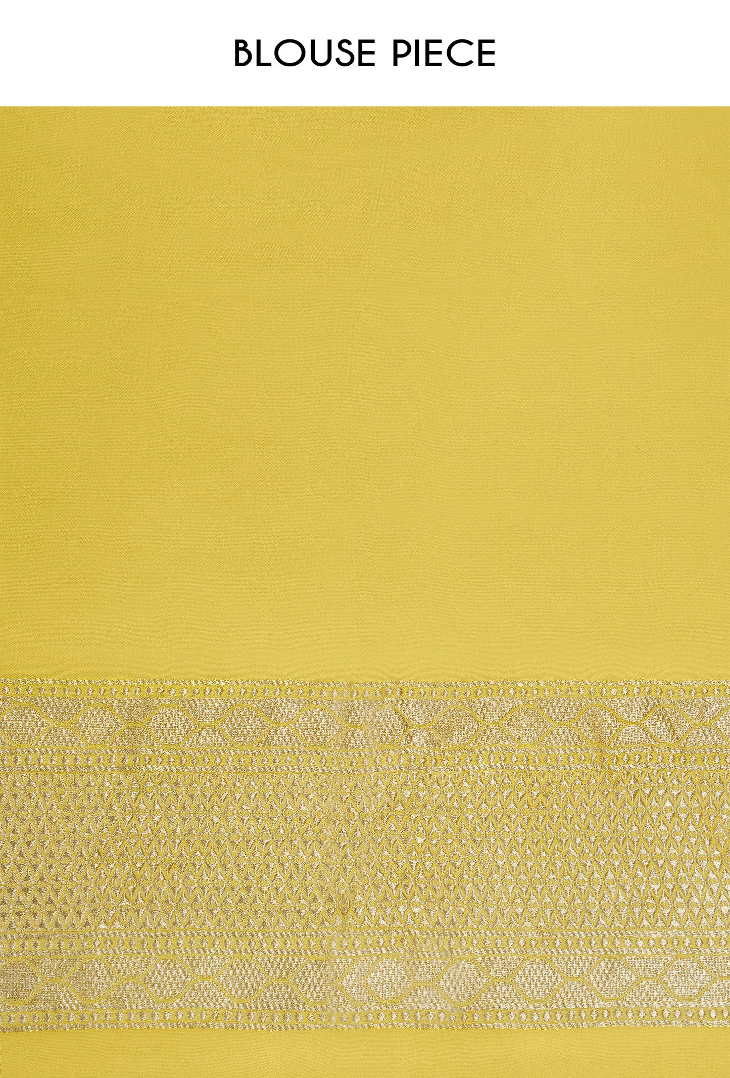 Lehriya Saree In Khadi Chiffon With Yellow And Pastel Stripes