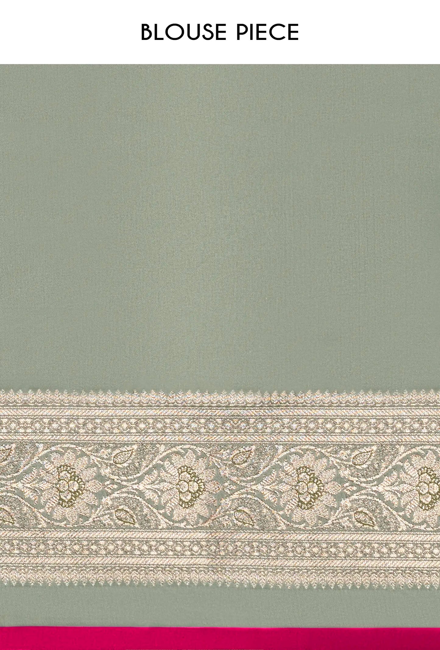 Mint Green Dual Color Mashru Silk Saree With Unstitched Blouse