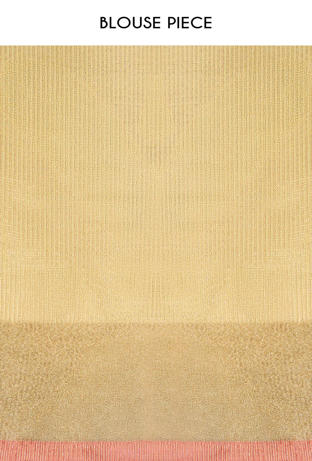 Golden Zari Khadi Tissue Saree With Unstitched Blouse