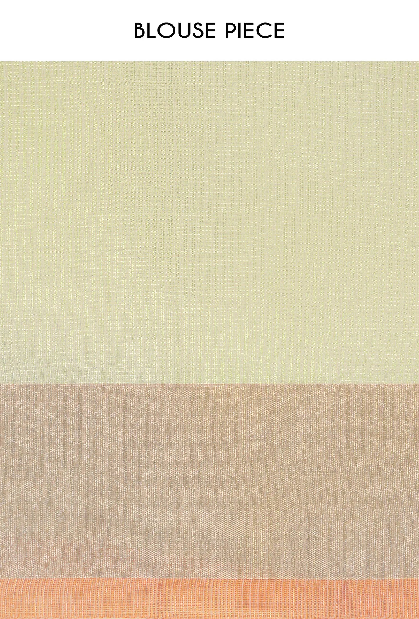 Pista Green Khadi Tissue Saree With Unstitched Blouse