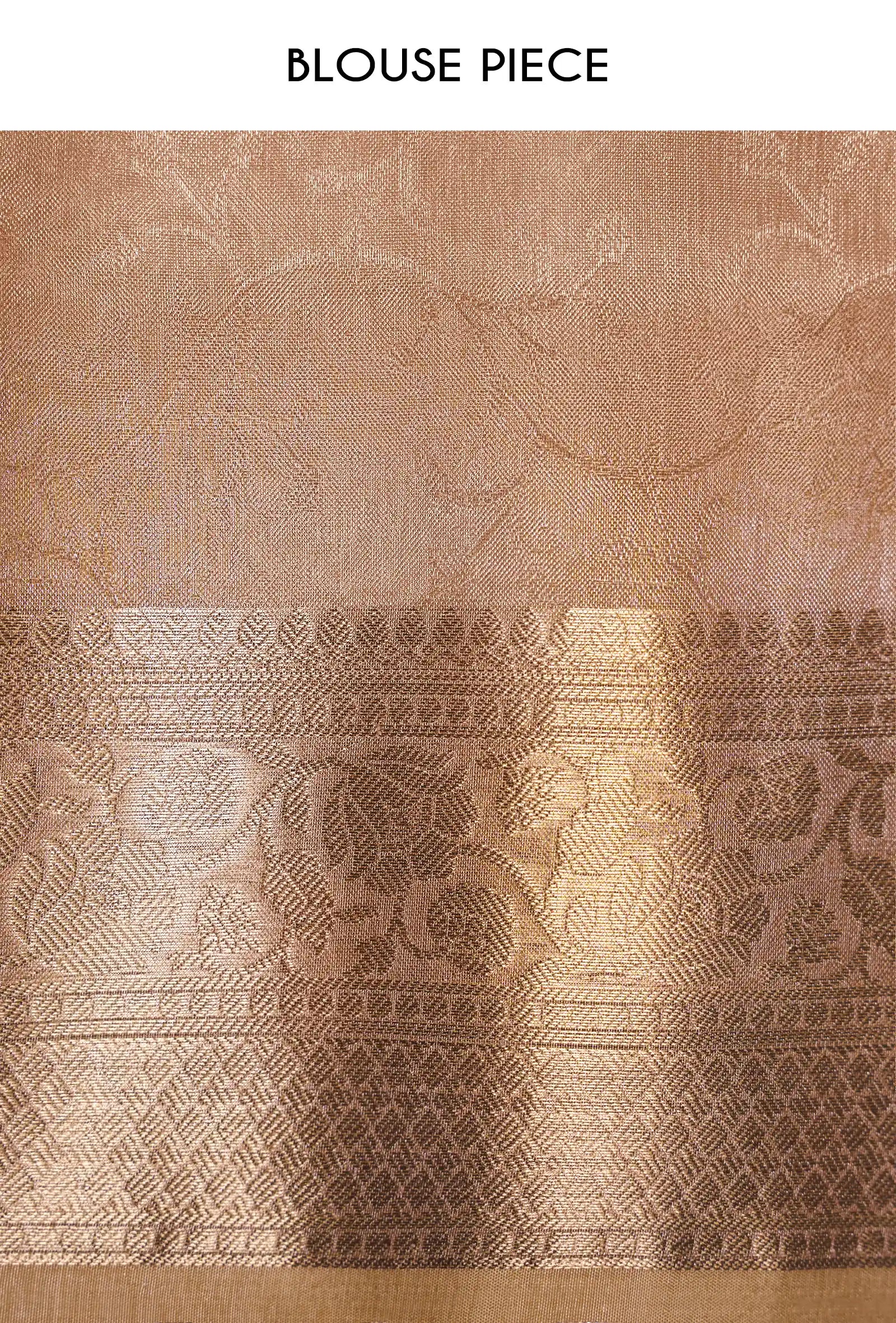 Light Lilac Tissue Silk Saree With Unstitched Blouse