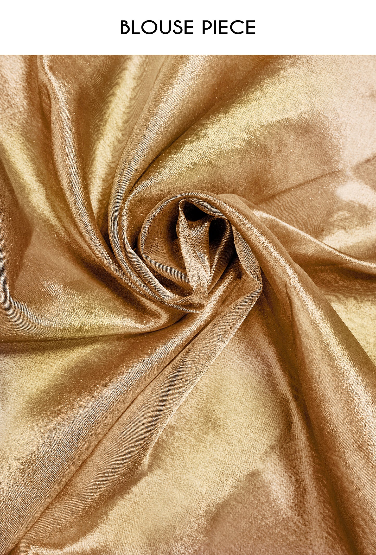 Pure Shimmer Tissue Saree In Golden For Luxe Occasions