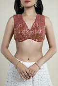 TJBL0001_5 Rani Pink Backless Blouse