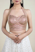 TJBL00029_2 Light Pink with Gold Blouse