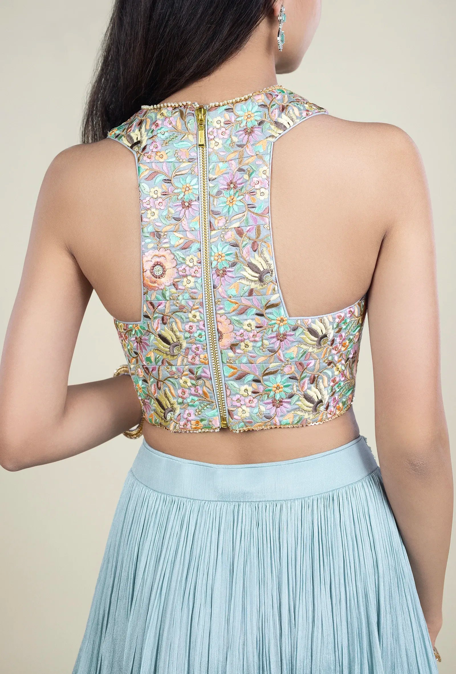 TJBL00033_5 Blue Pastel Color Blouse