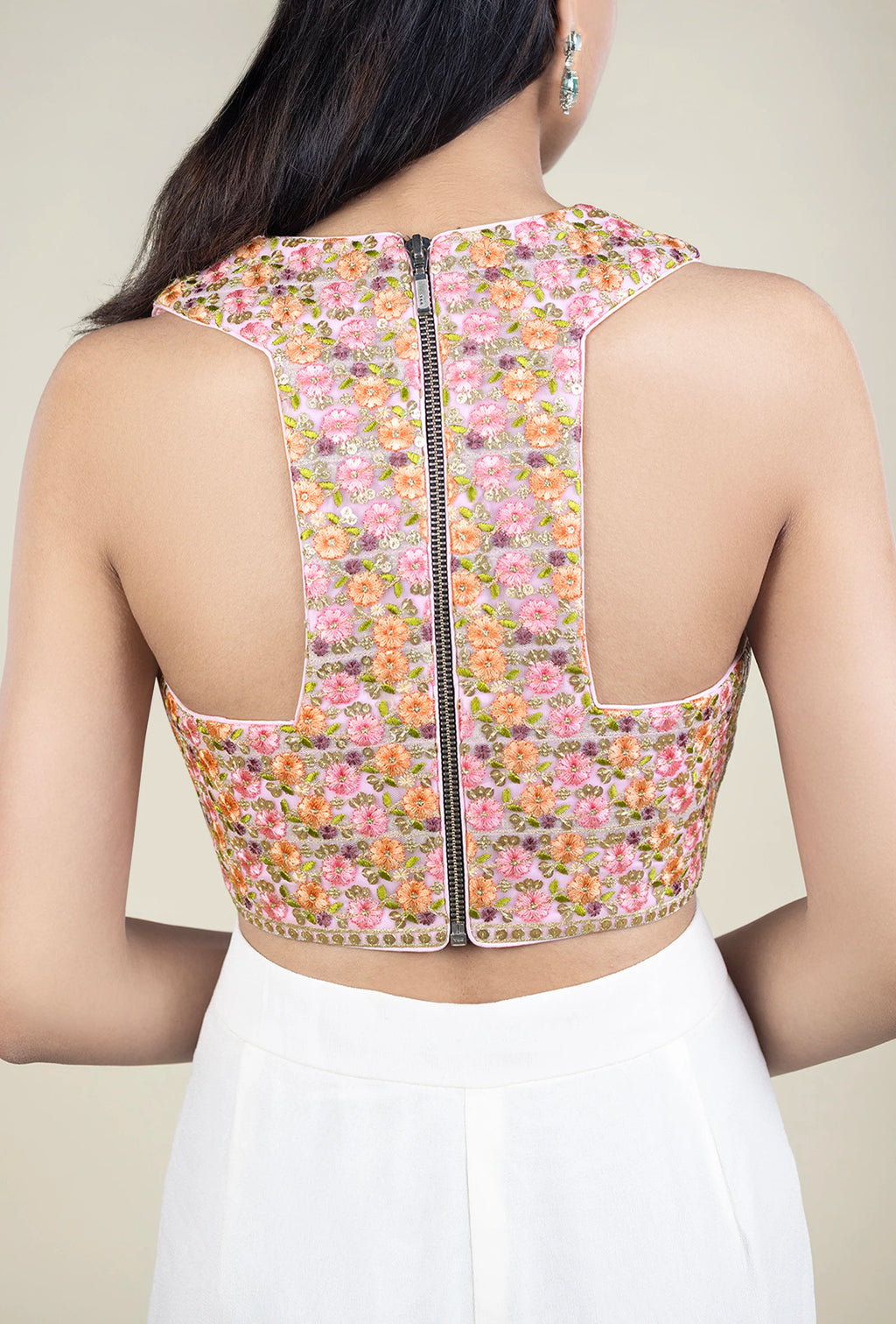 TJBL00047_5 Floral Pink Blouse