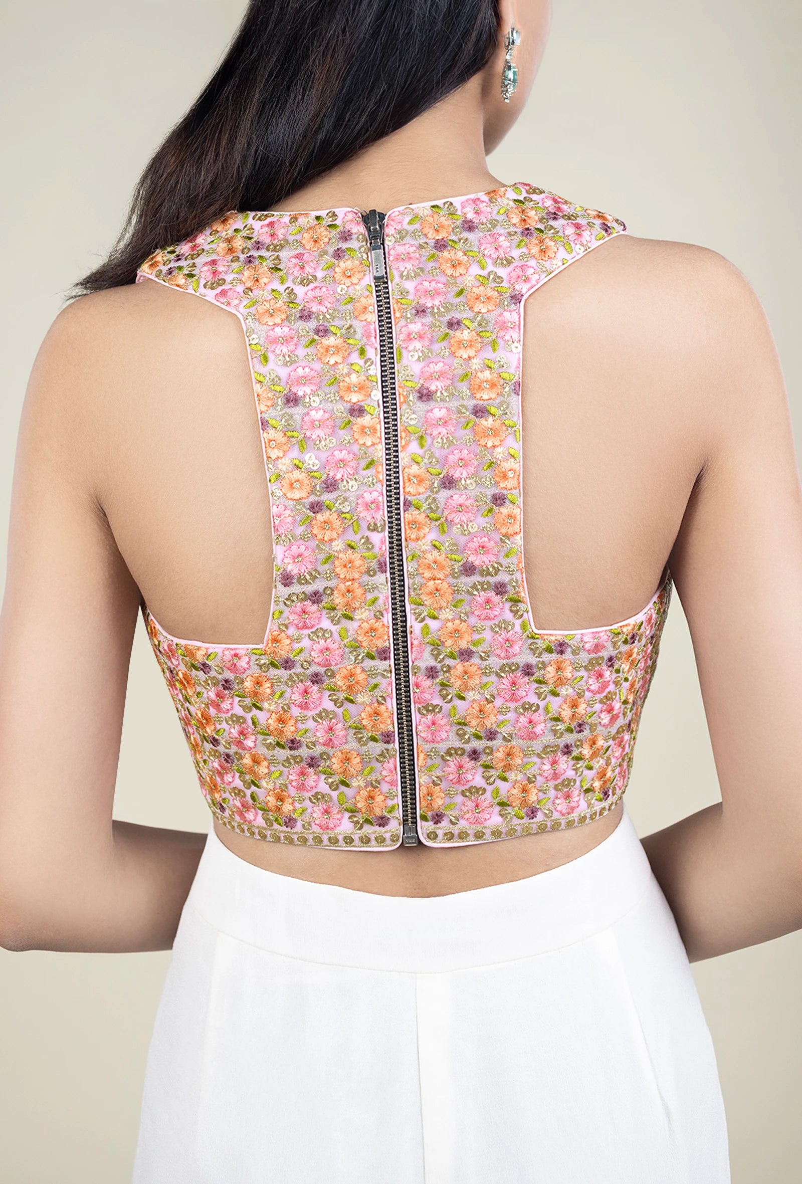 TJBL00047_5 Floral Pink Blouse