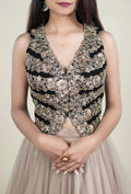 TJBL00056-3 Black Blouse