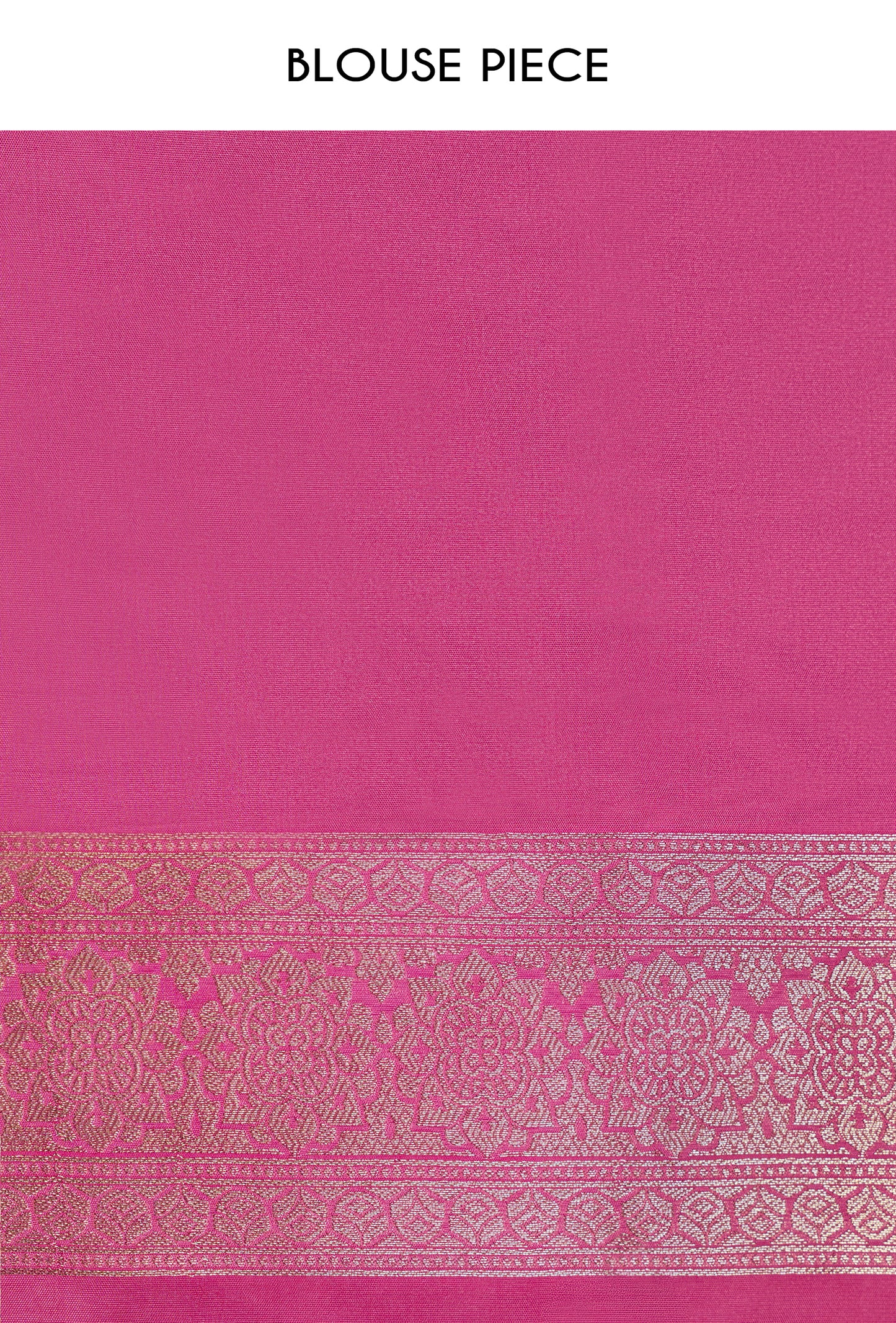 Katan Silk Saree In Magenta Pink With Traditional Weave