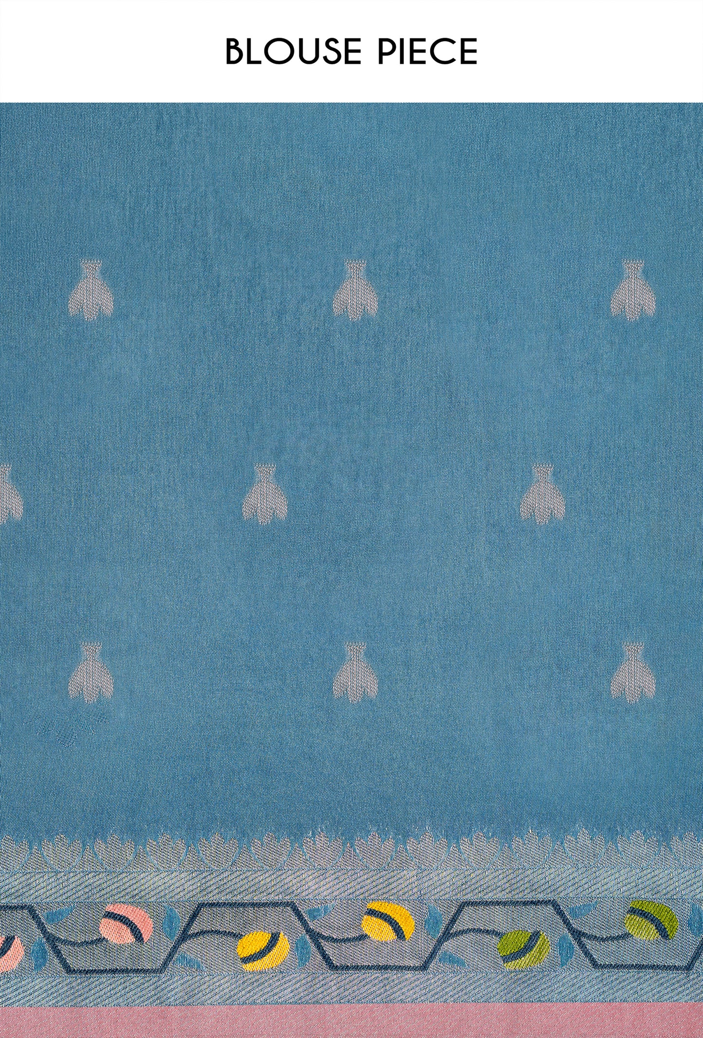 Paithani Dola Silk Saree With Dusty Blue Tones