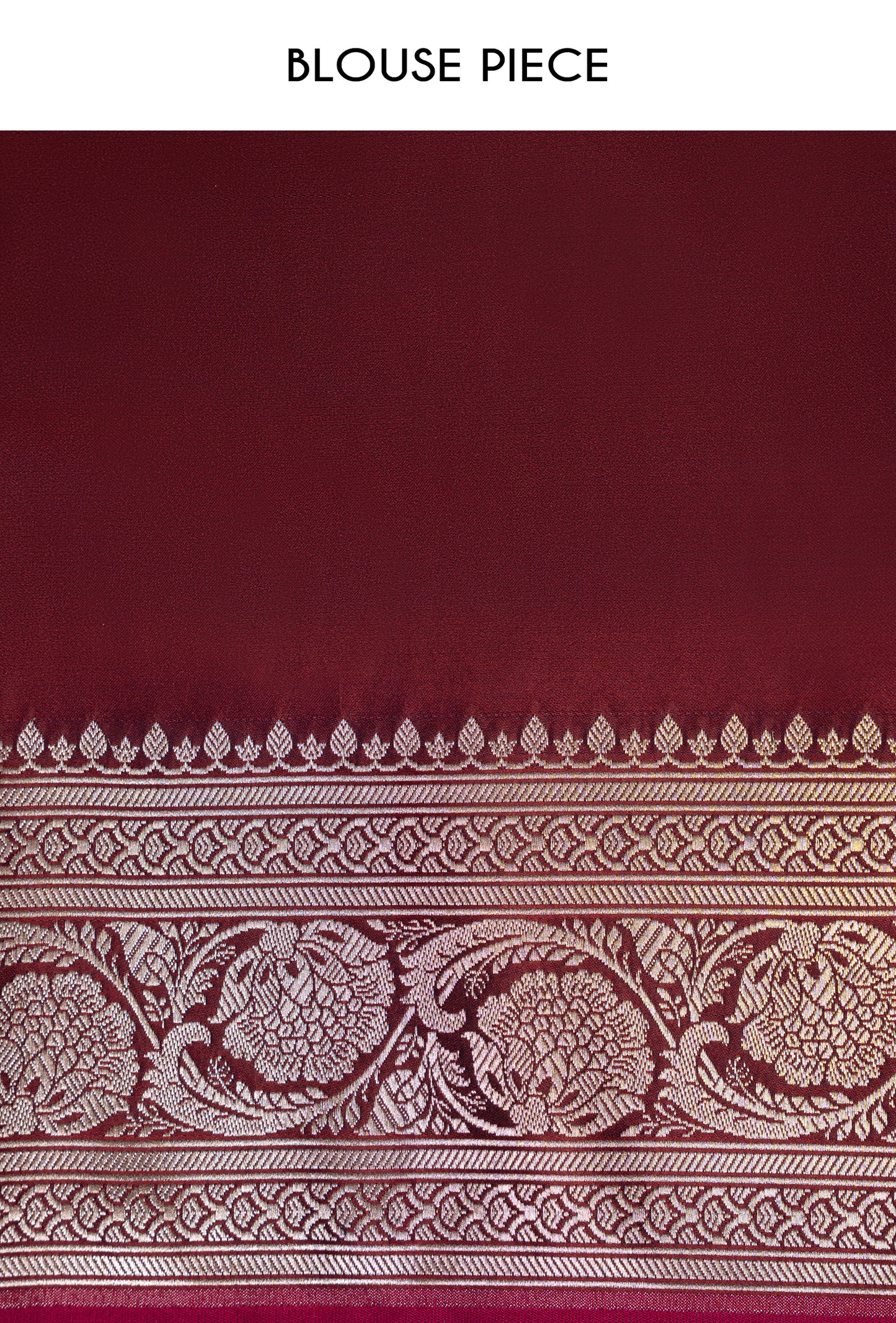 Malai Silk Saree In Deep Wine With Zari Buttiwork Embellishments