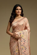 Paithani Dola Silk Saree With Mocha Mousse Hues