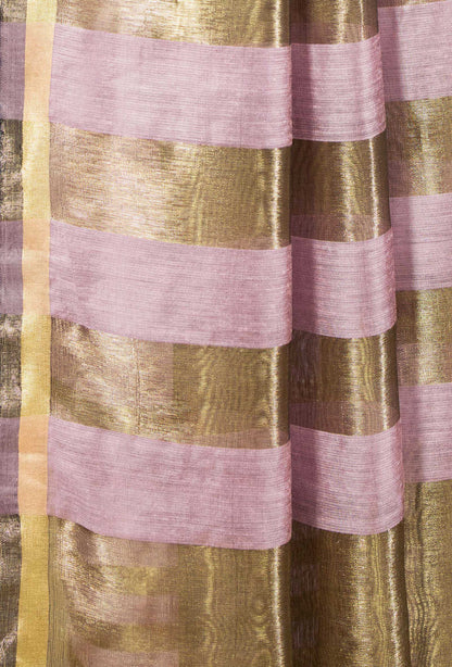 Mauve Silk Kurta Set With Dupatta & Pants