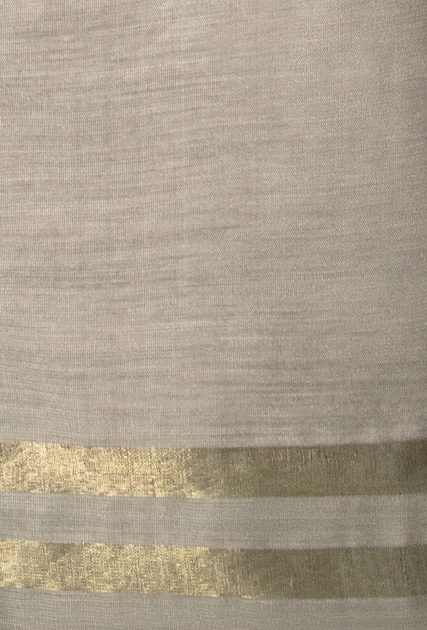 Brownish Grey Silk Kurta Set With Dupatta & Pants