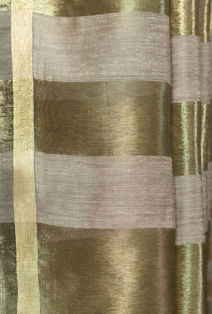 Brownish Grey Silk Kurta Set With Dupatta & Pants