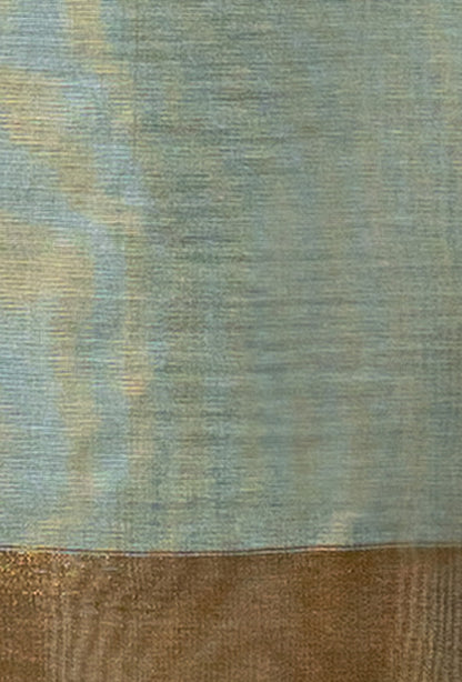 Black Grey & Antique Gold Silk Kurta Set With Dupatta & Pants