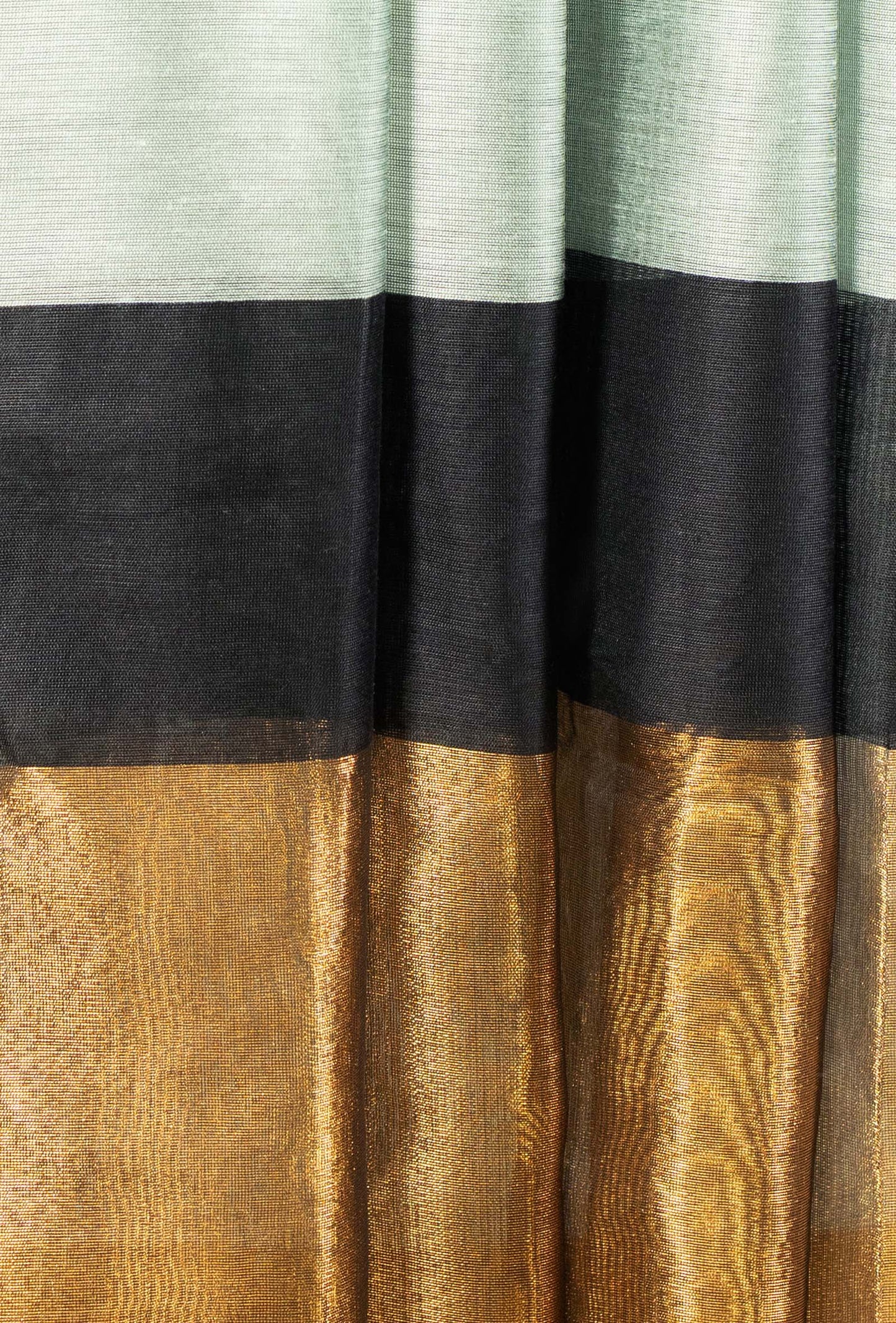 Black Grey & Antique Gold Silk Kurta Set With Dupatta & Pants