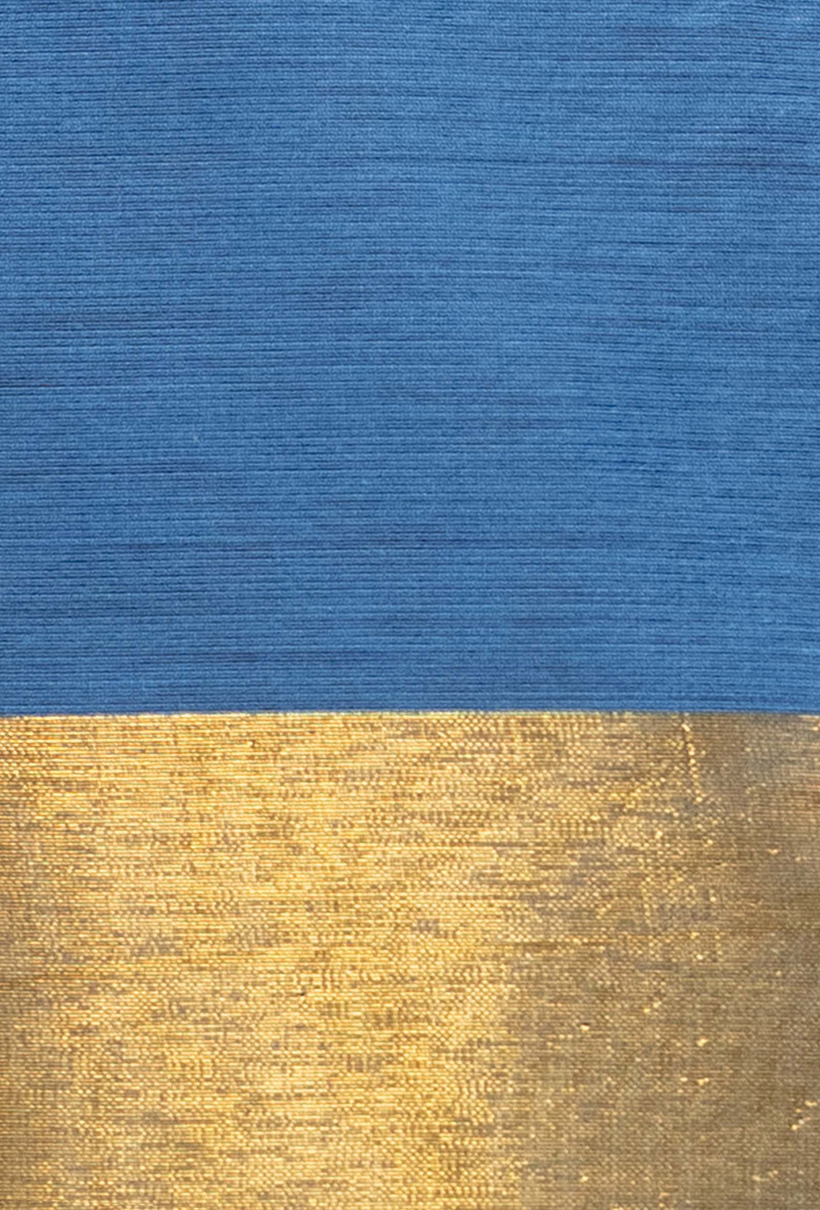 Blue & Yellow Silk Kurta Set