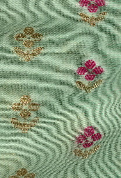 Sea Blue Chanderi Silk Kurta Set