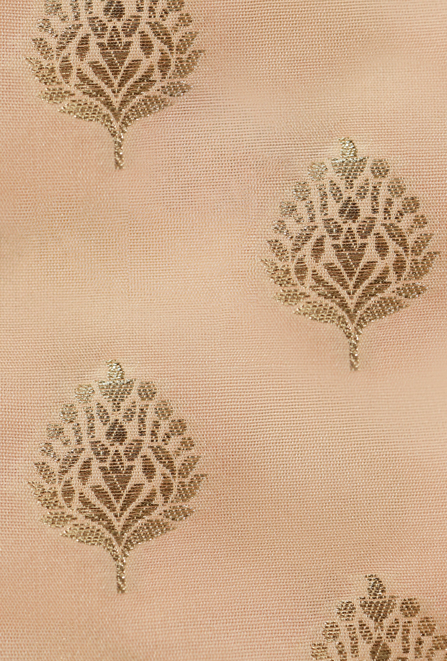 Peach Elegance Chanderi Silk Kurta Set