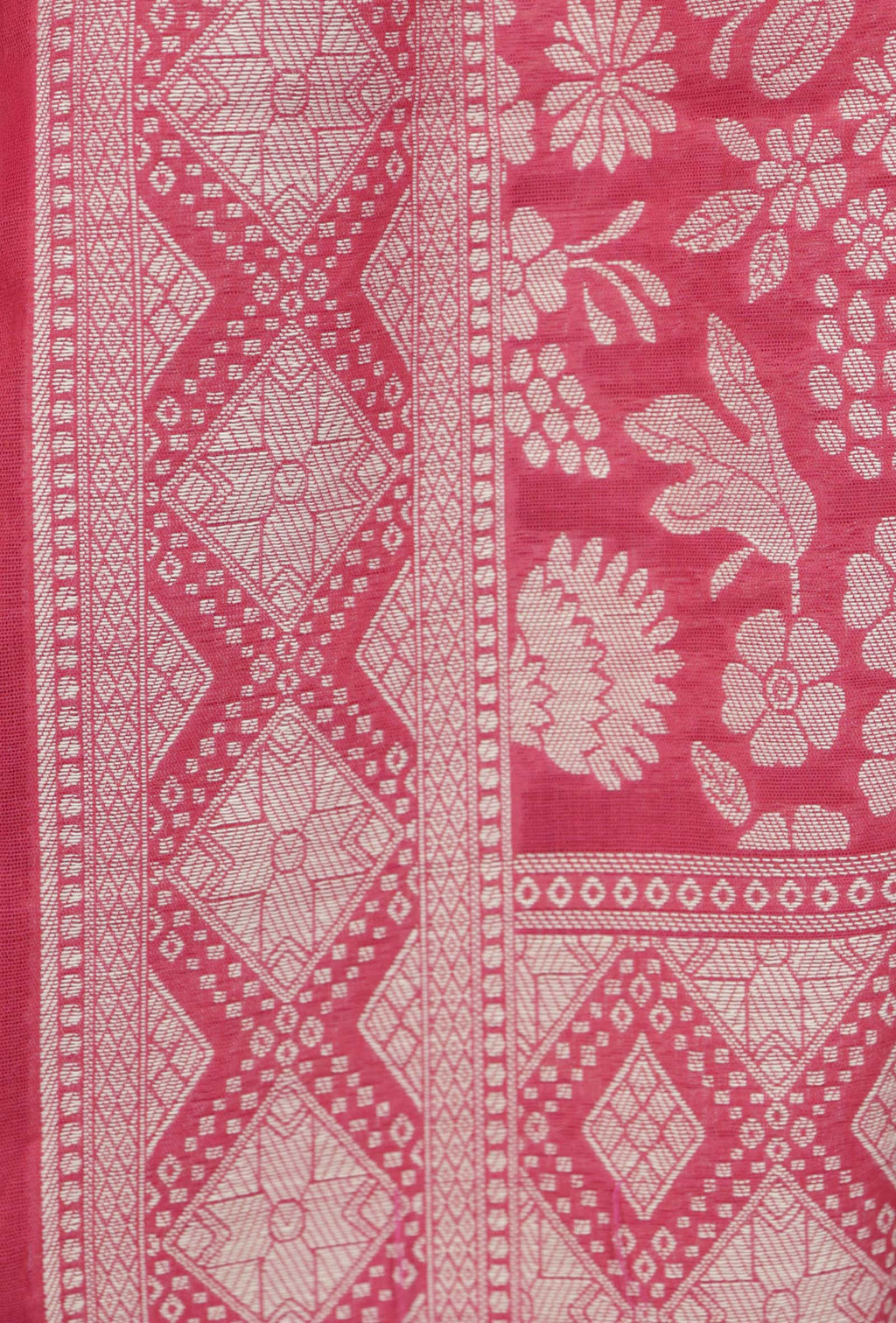 Pink Chanderi & Cotton Chanderi Suit Set