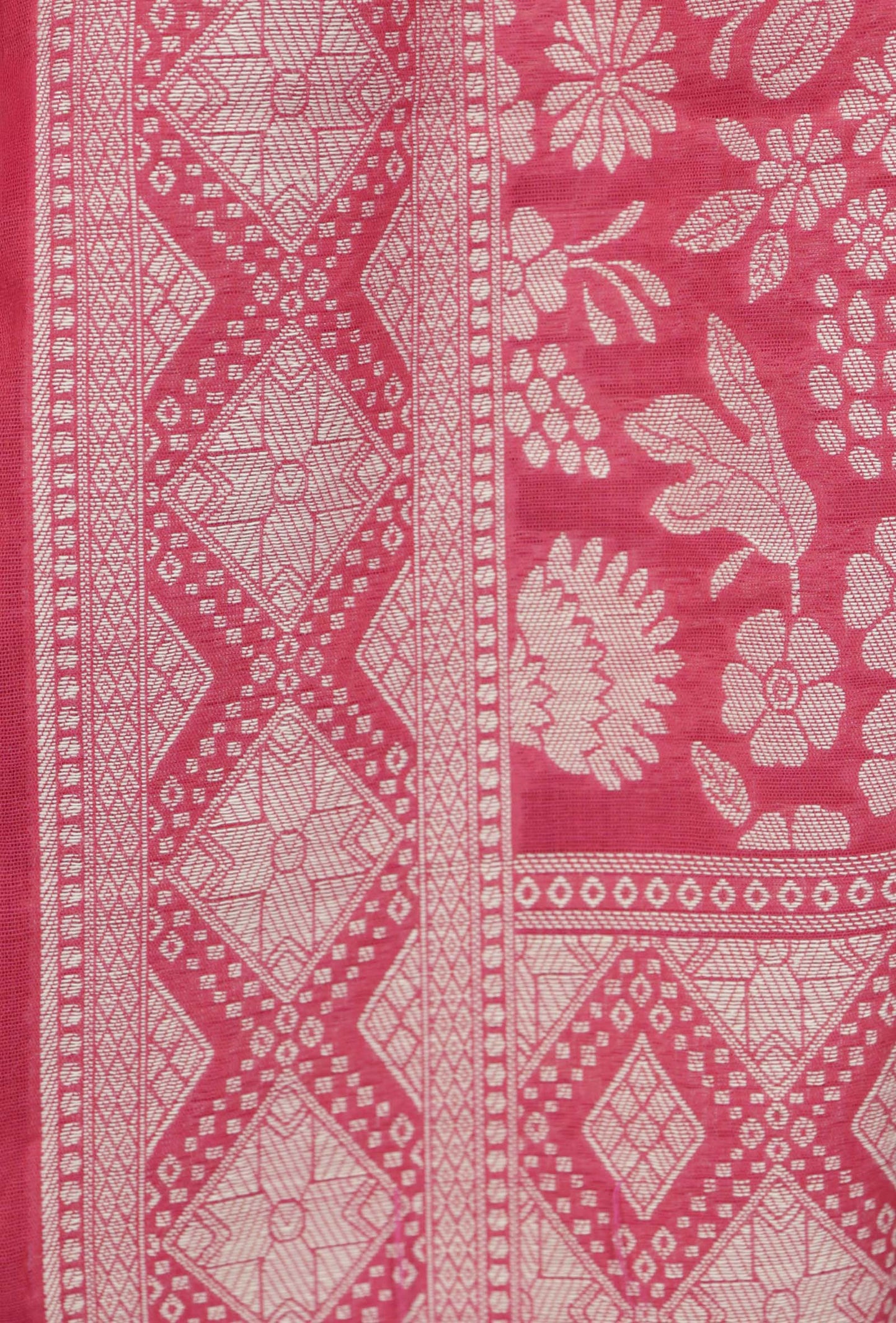 Pink Chanderi & Cotton Chanderi Suit Set