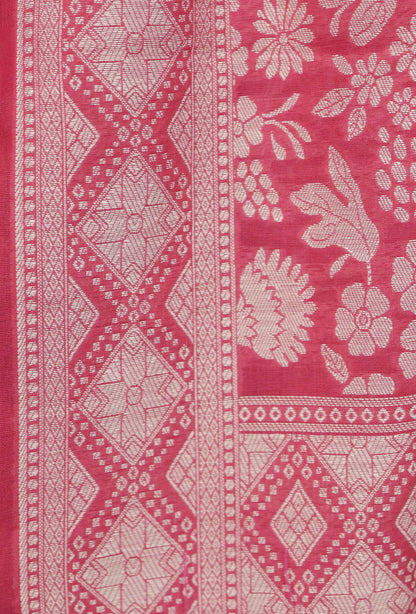 Pink Chanderi & Cotton Chanderi Suit Set