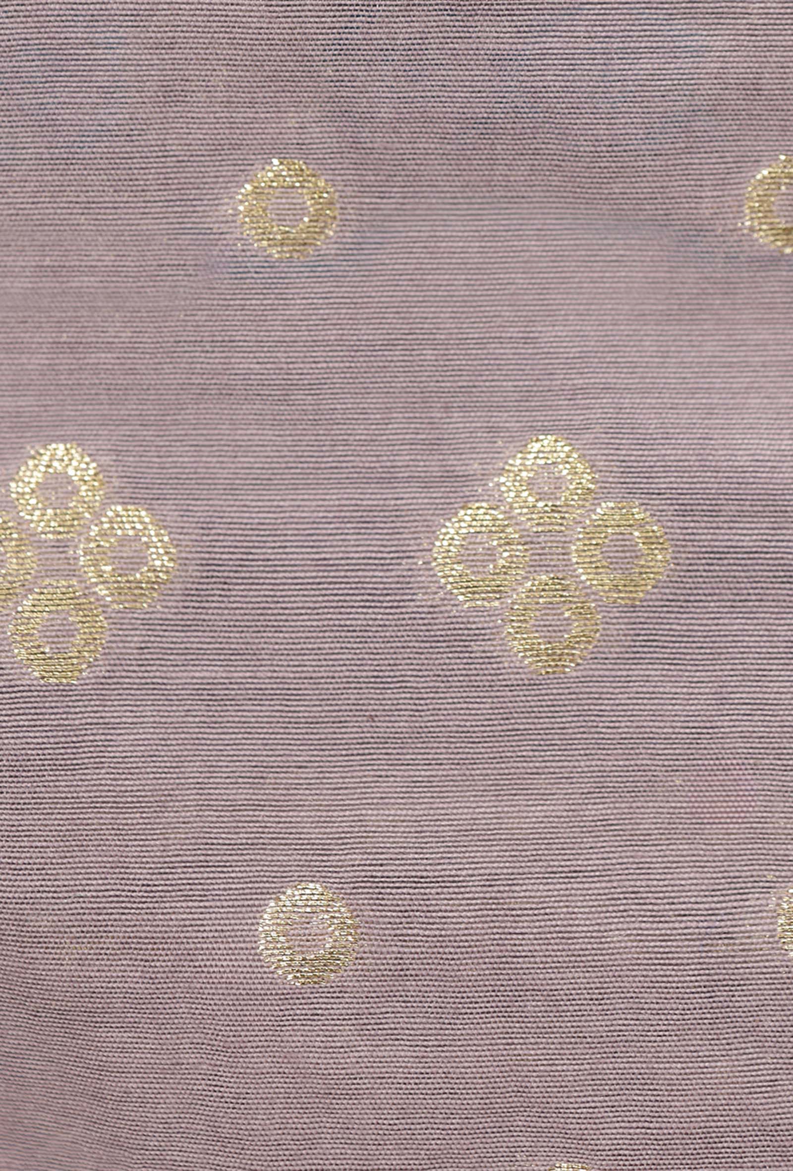 Lilac Chanderi Kurta Set With Cotton Silk Pants & Dupatta