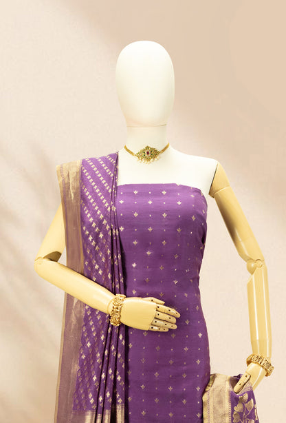Royal Purple Chanderi Suit Set