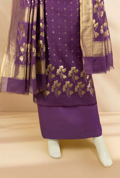 Royal Purple Chanderi Suit Set