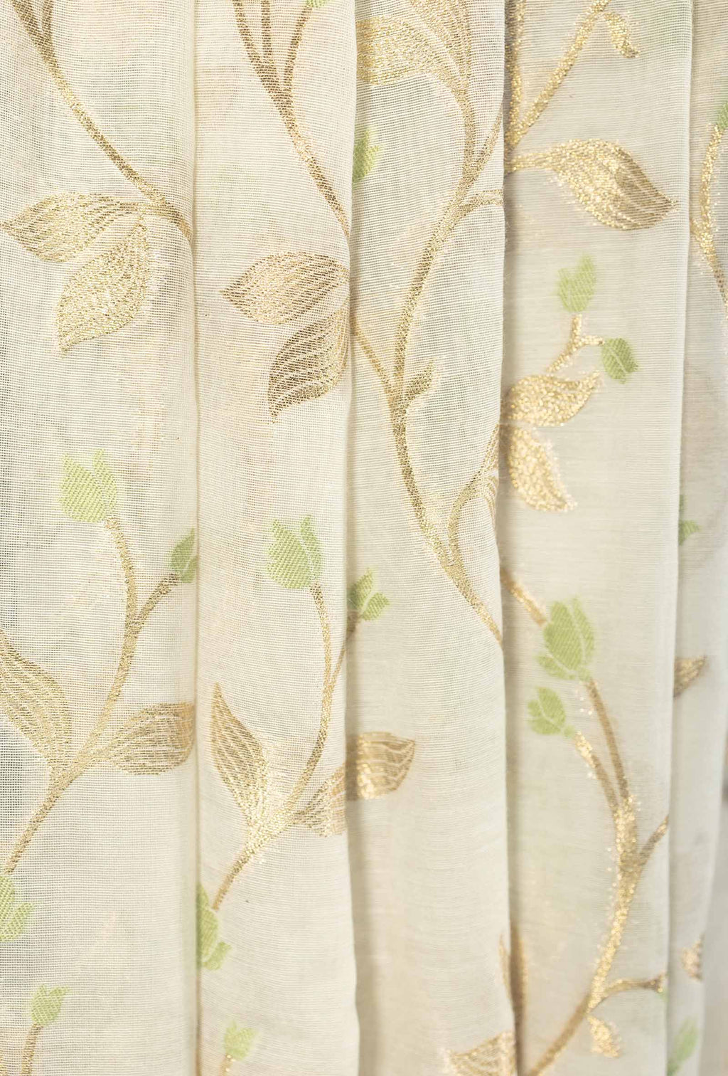 Ivory & Green Chanderi Suit Set